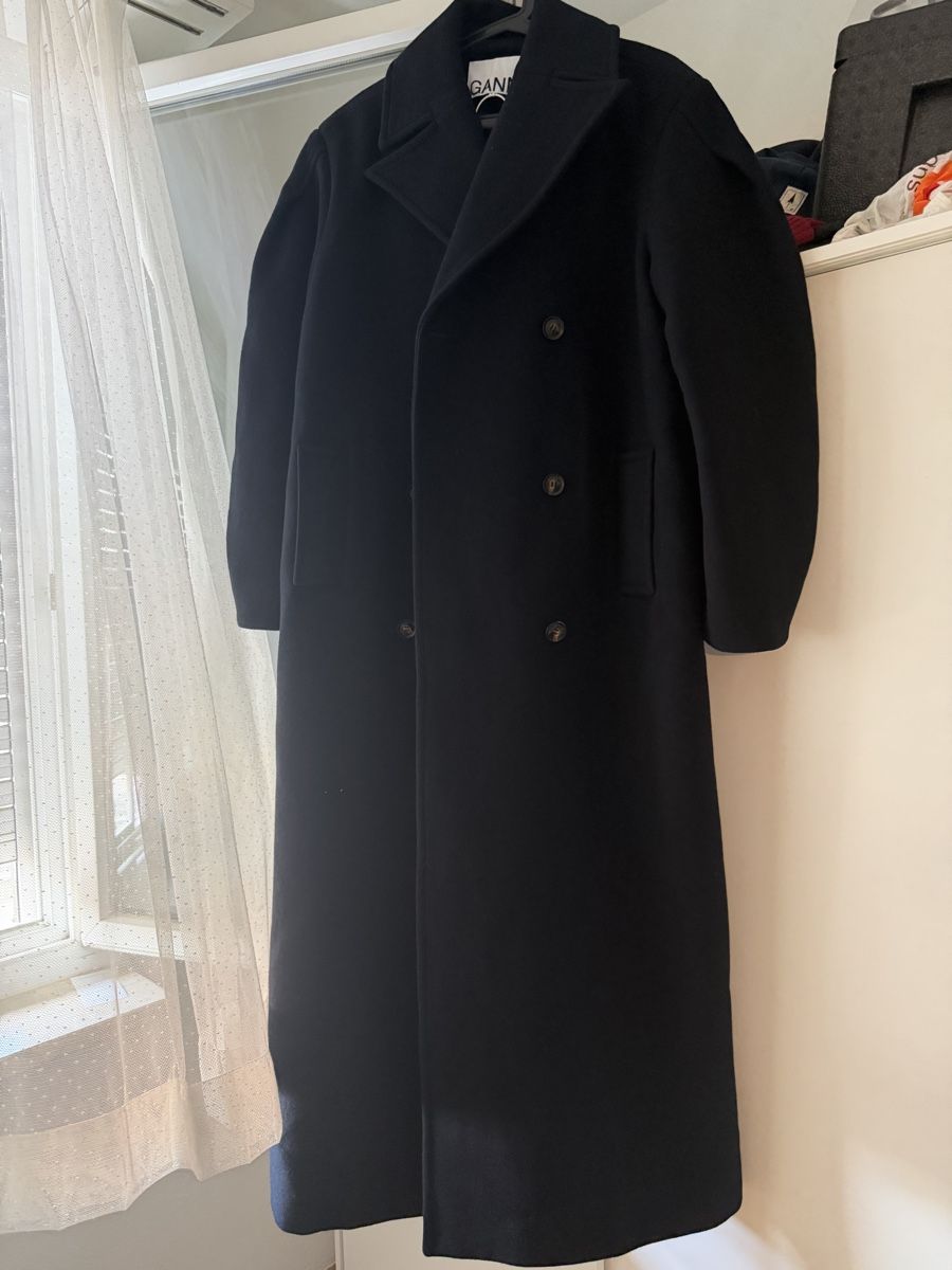 Ganni Cappotti: GANNI Mantel Peacoat Wool NEW – Nuovo e nell'imballaggio originale da Basel venduto da Dencag 5