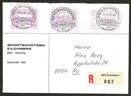 Schweiz 1981 Samstagern Automatenmarken Vollstempel Faserp.