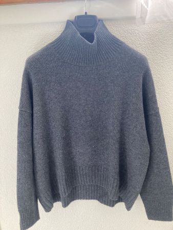 Nepal-Cashmer Strickpullover, Grau, Neuwertig!