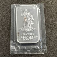 1 Unze Silber Barren 700 J Eidgenossenschaft Tell 2