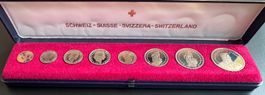 Schweizer Münzsatz 1979 in Etui