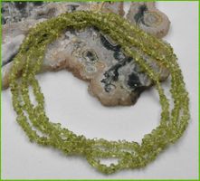 ♛ Peridot Splitterkette Endloskette ca. 89cm