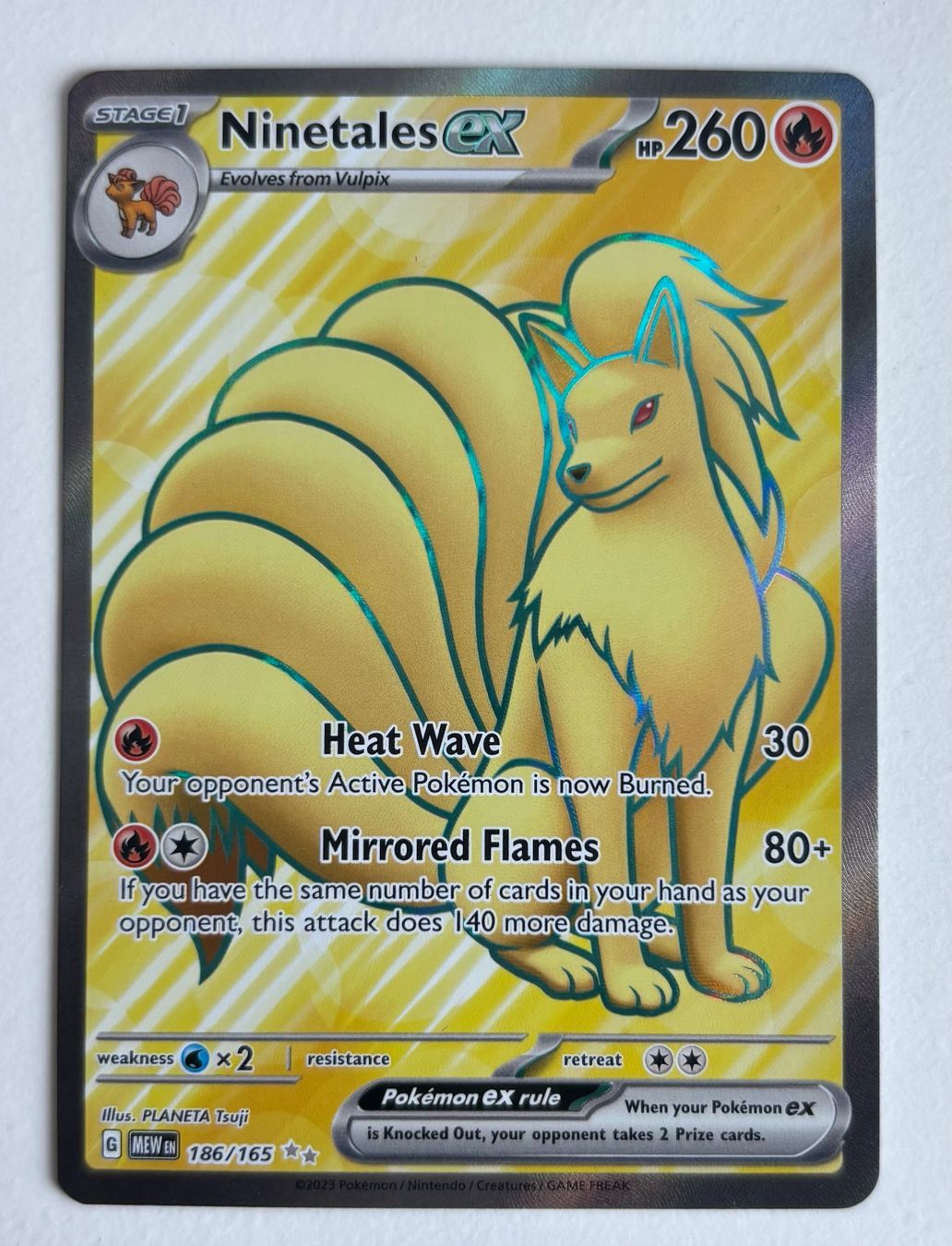 Pokémon Carte collezionabili: Ninetales EX 186/165 EN – Usato da Bolligen venduto da MattSchneider