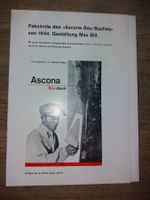 Ascona Bau-Buch 1934 Faksimile Max Bill - Architektur