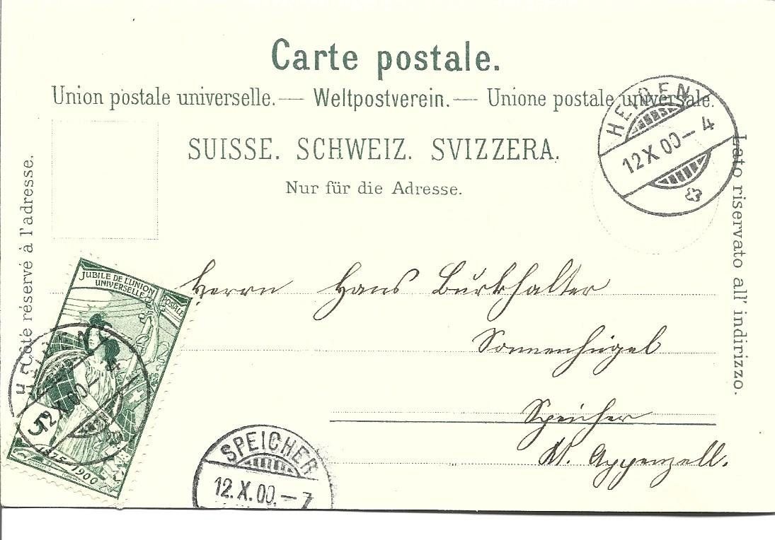 Cartoline postali: AK Litho  Heiden – Usato da Appenzell venduto da mai25 1