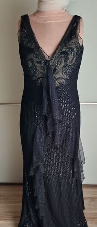 Elegantes Abendkleid, Schwarz, Grösse 38, Festlich!