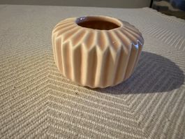 Pink Ceramic Bud Vase - Retro Geometric Design - Perfect Spr