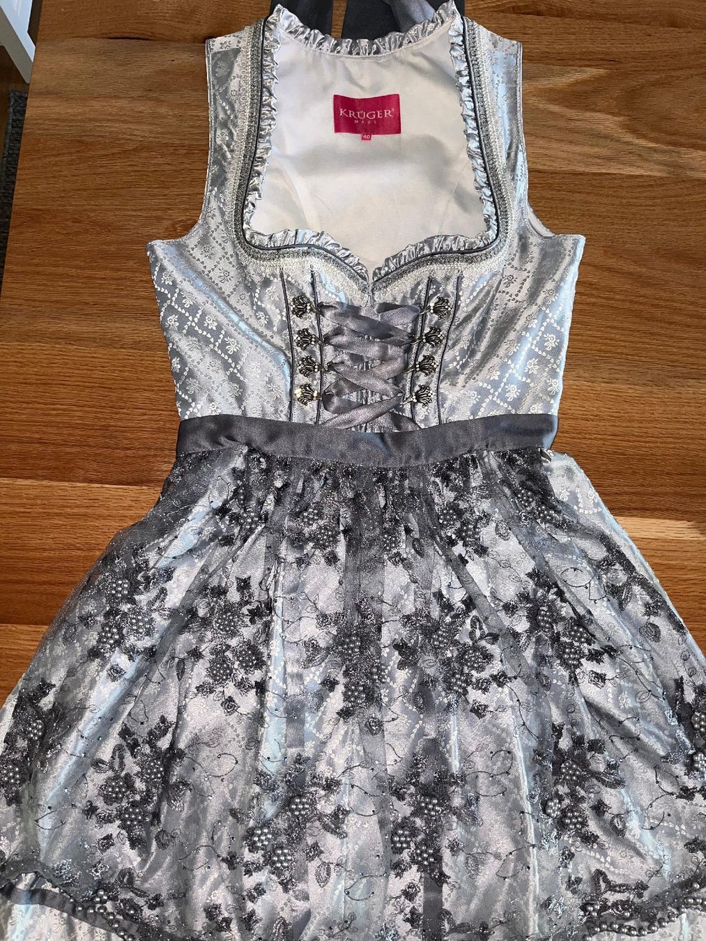 Krüger Kleider & Röcke: Krüger Dirndl blau/silber – Neu (gemäss Beschreibung) aus Binningen von Jarajomipa 1