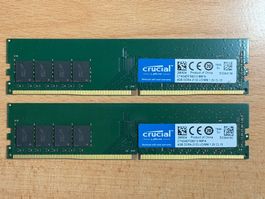 Mémoire RAM Crucial 2x4GB DDR4-2133 UDIMM occasion