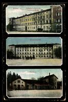 AK Aarau, Infanteriekaserne Vorderansicht, Hinteransicht, Ka
