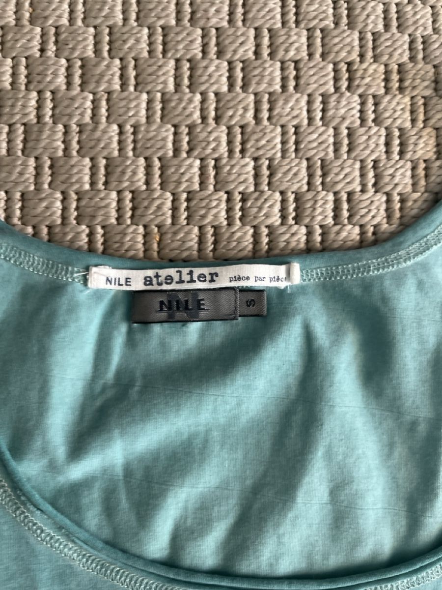 Nile Tops: Nile Atelier, Top lang, Petrol, S – Gebraucht aus Solothurn von Bobesch08 5
