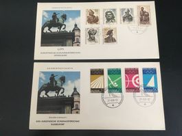 9x FDC Karten / Düsseldorf / Speziel Selten