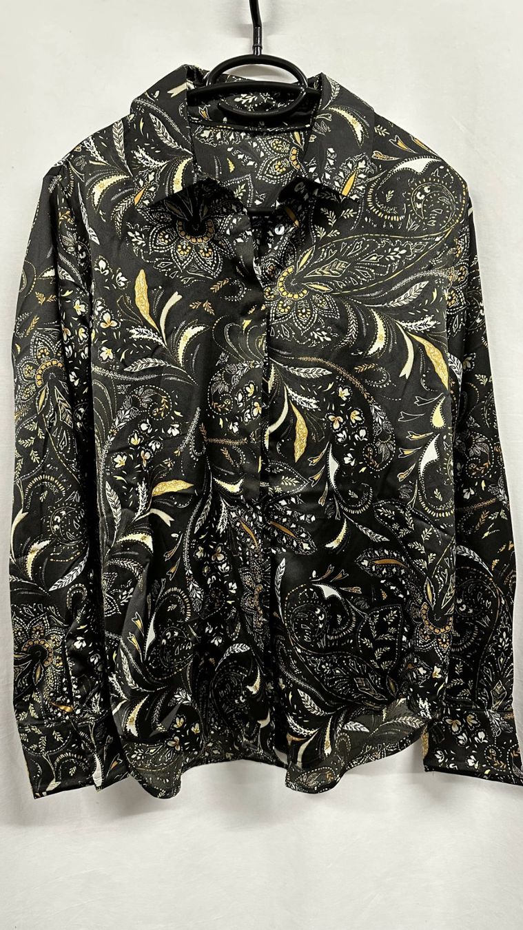 Camicie: Boho Satinbluse Bohemian Style Hemd Gr. S / M – Nuovo e nell'imballaggio originale da Sarmenstorf venduto da taosun1