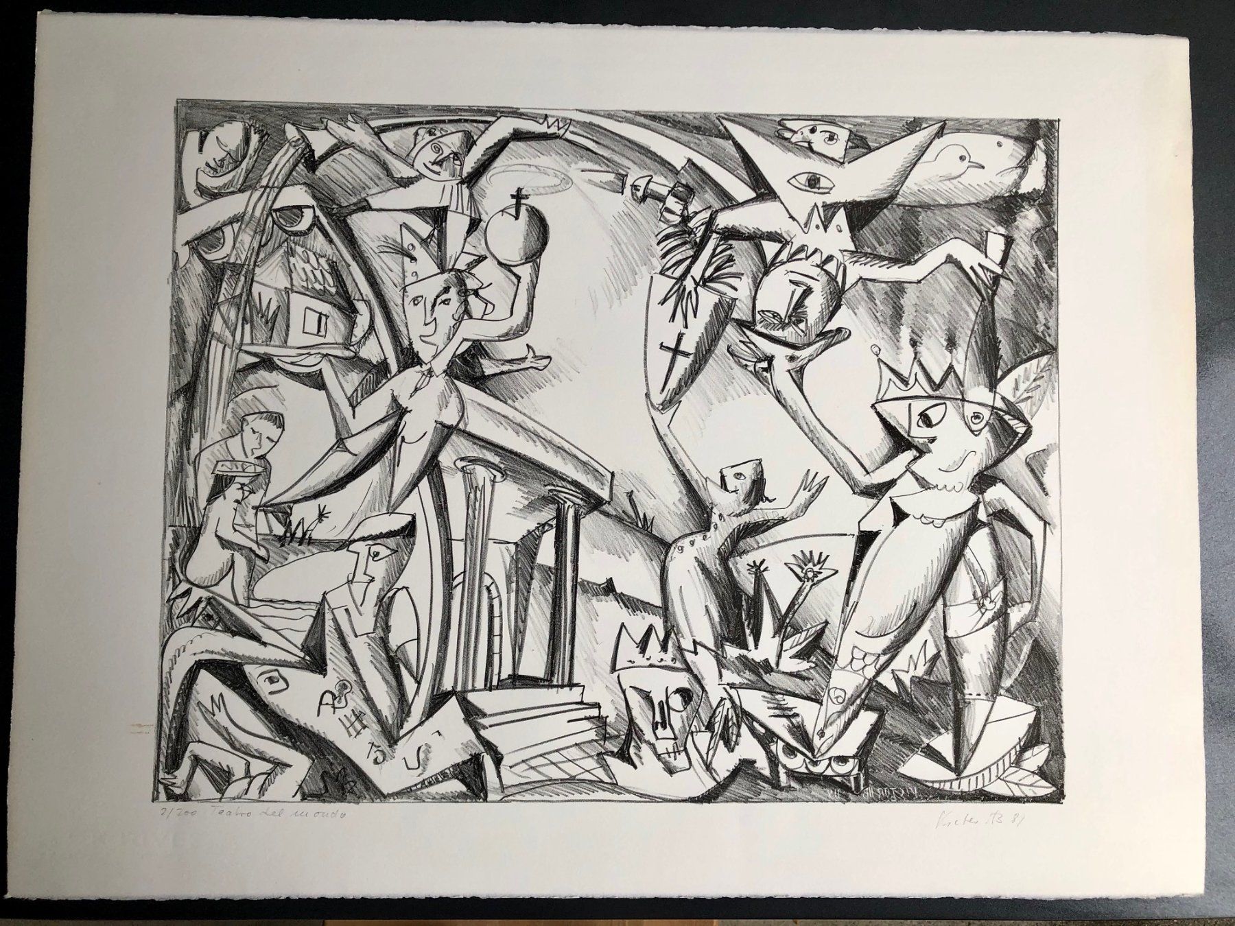 Poster & Bilder: Kunstdruck von Victor Hugo Bächer 1989 – Gebraucht aus Winterthur von Barunggeli