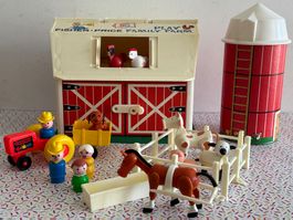 #915 Fisher Price Play Family Farm vintage avec boîte 📦