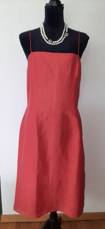 Loewe Sommerkleid Vintage Gr. 44  (M )mit 30%  Seide, Korall