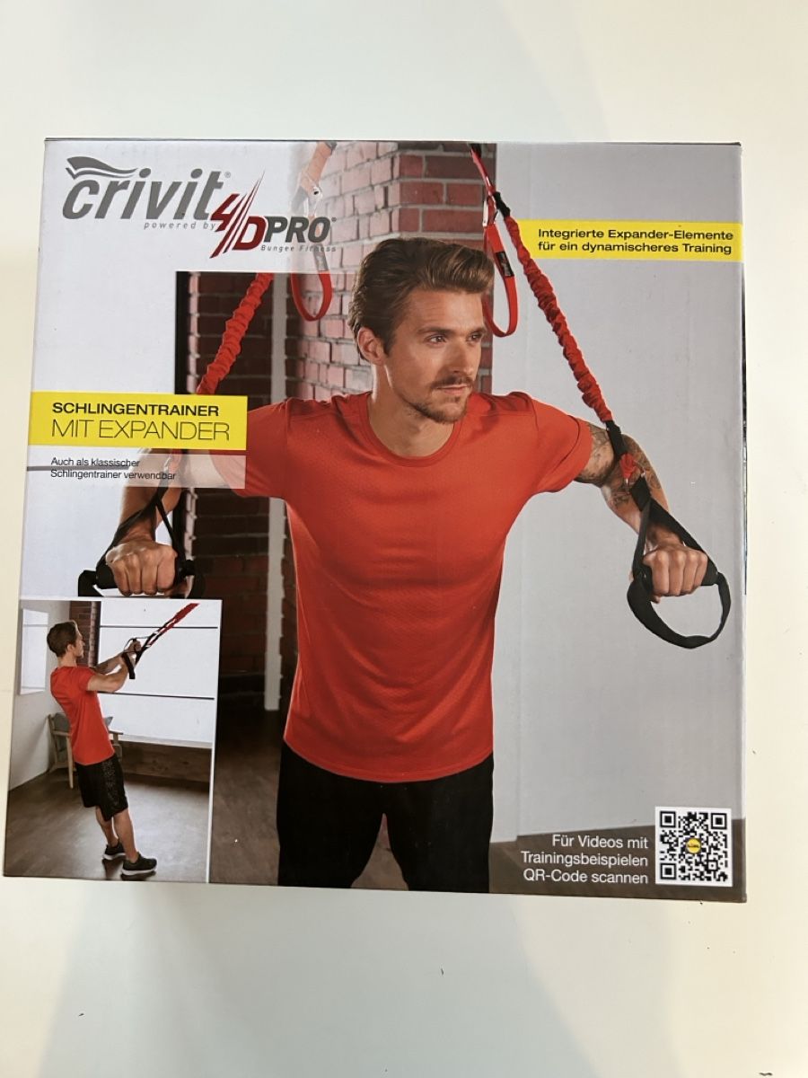 Hometrainer: Crivit 4D Pro Schlingentrainer mit Expander, Neu! – Nuovo e nell'imballaggio originale da Oftringen venduto da Solima