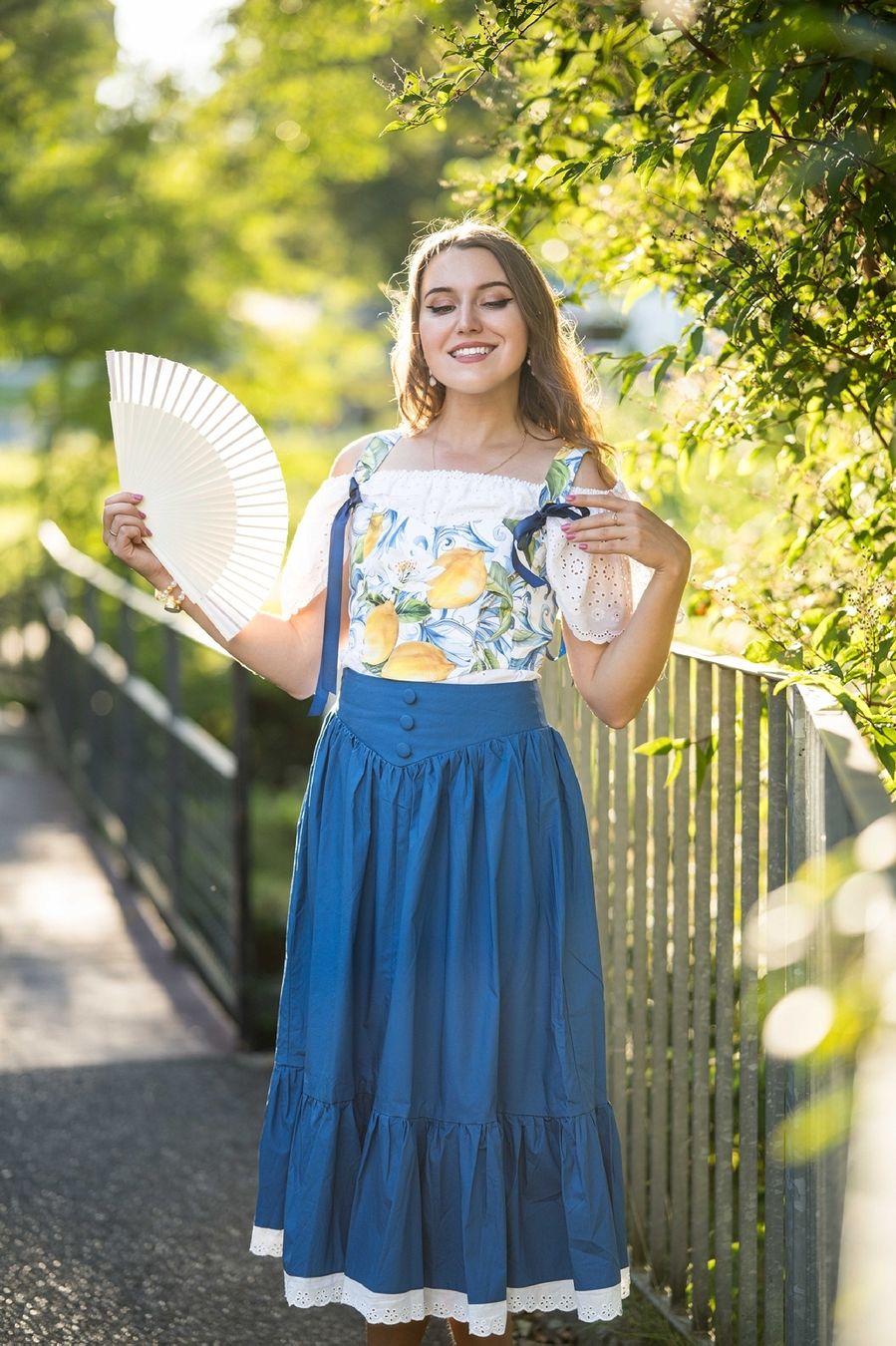 Röcke: wunderschöner blauer Rock retro vintage Style S – Gebraucht aus Mägenwil von VintageGirly 2