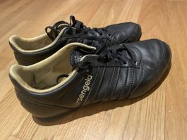 Adidas Mi Sneaker 37 schwarz-gold Leder guter Zustand
