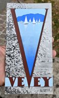 ca.1950/60 Faltprospekt VEVEY Waadtländer Riviera