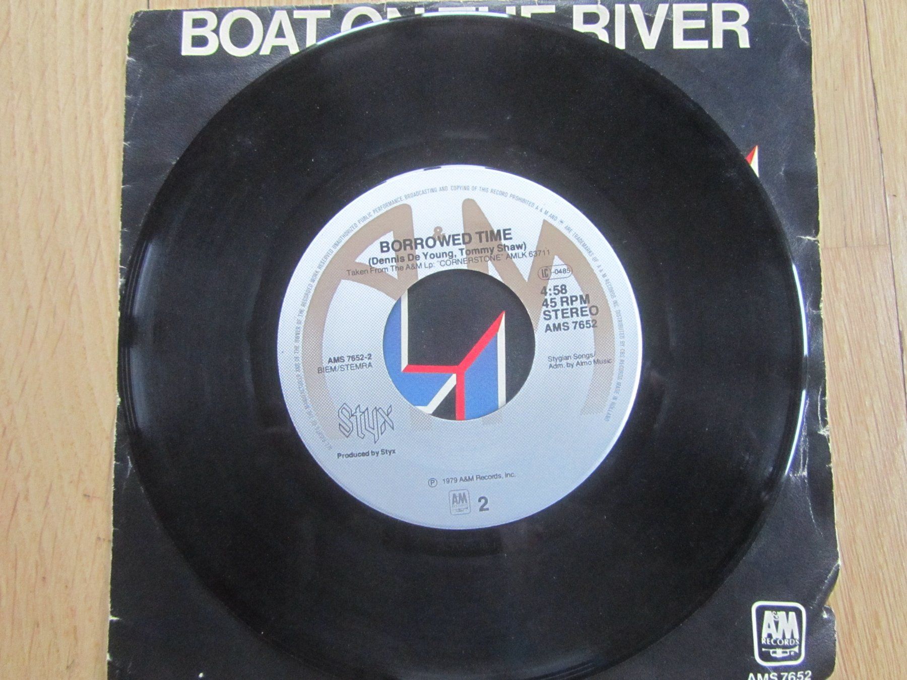 Schallplatten: Styx - Boat on the River - Borrowed Time - Single 7 – Gebraucht aus Seengen von mikelele 2