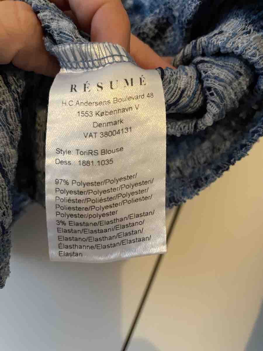 Top: Resume Blue Patterned turtle neck top – Nuovo (secondo la descrizione) da Thalwil venduto da mar_pj6v 2