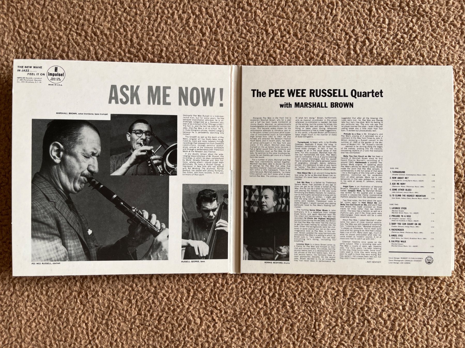CDs: THE PEE WEE RUSSELL QUARTET - ASK ME NOW! – Gebraucht aus Lausanne von sbar224 2