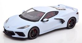 Chevrolet Corvette C8 seit 2020 hellgrau / schwarz      1:18