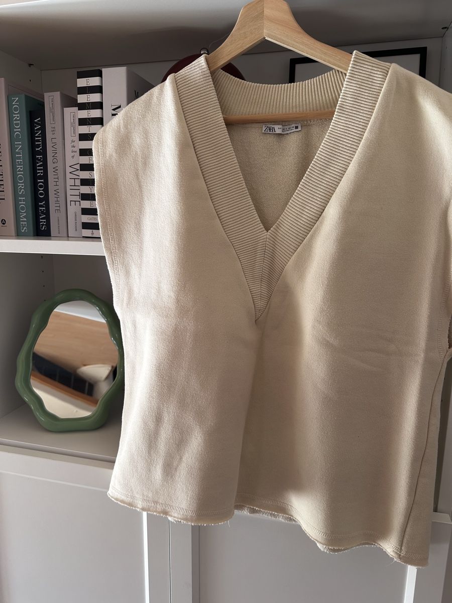 Zara Pullover & Sweatshirts: Zara Strickweste Pullunder Beige S pullover unisex H&M cos – Gebraucht aus Zürich von Lotta1509 1