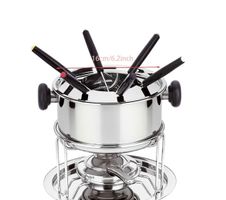 Käsefondue Set, Edelstahl, 6 Gabeln