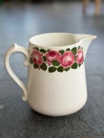Krug mit Blumen, Keramik Vintage, Wasserkrug shabby chic