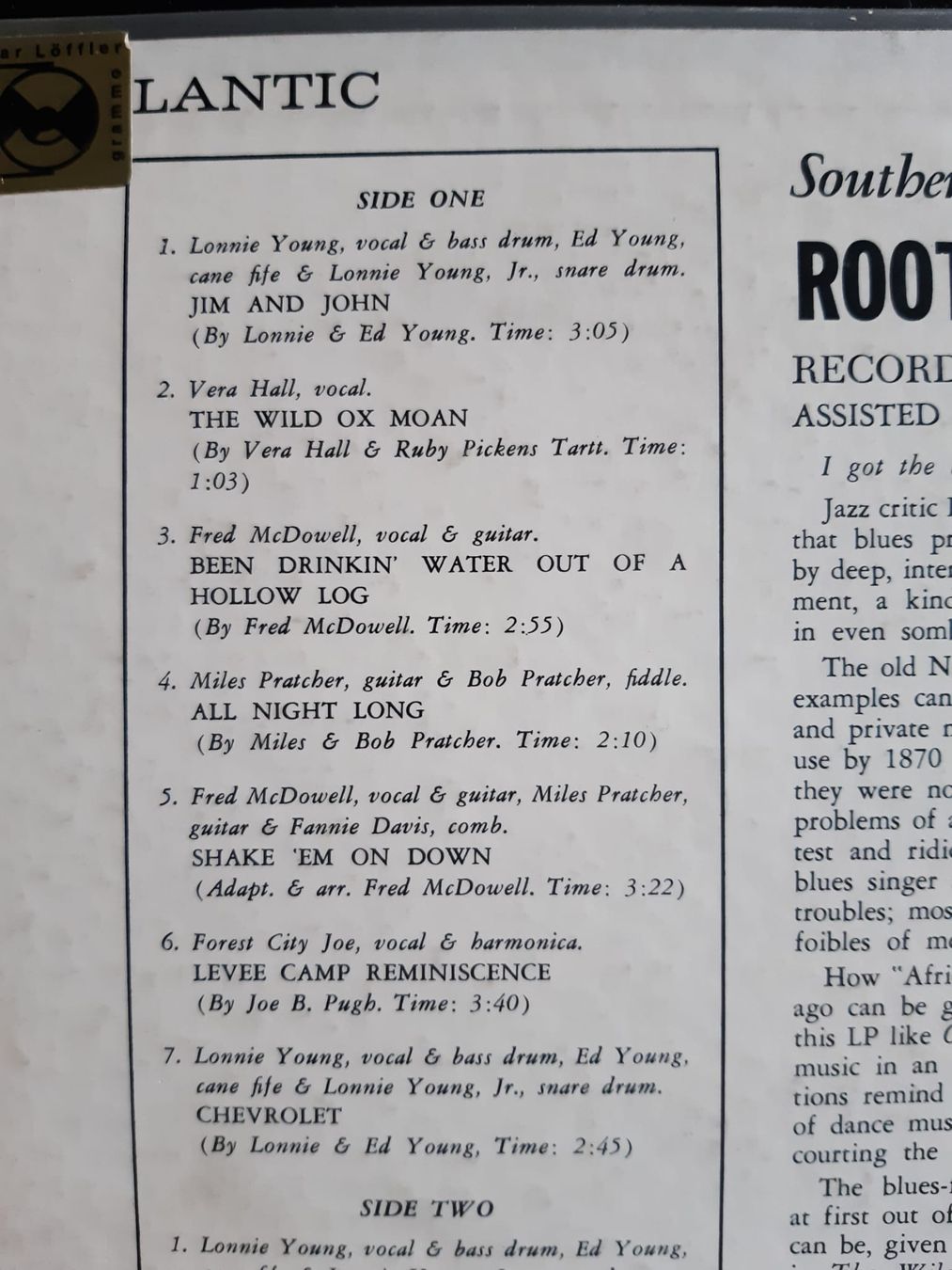 Dischi in vinile: ROOTS OF THE BLUES ATLANTIC: 1348 – Usato da Frick venduto da kyb_yq8h 3