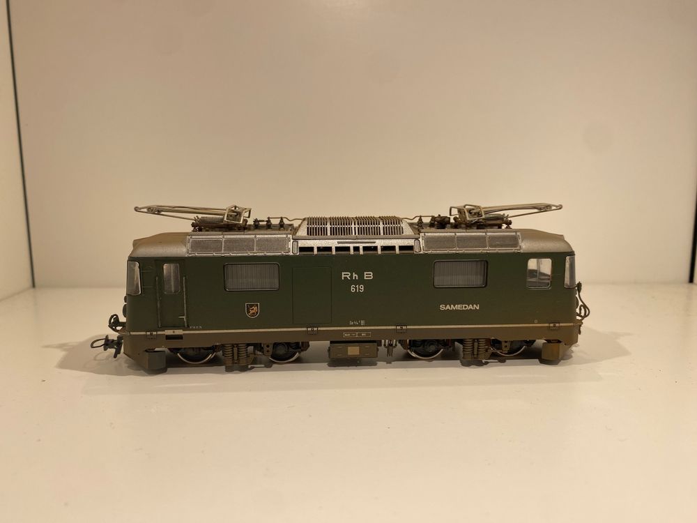 Bemo Modelleisenbahnen: RhB Ge 4/4 II 619 "Samedan" mit 5-pol Antrieb – Gebraucht aus Wettingen von Moba.Blum 2