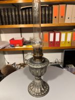 Antike Petroleumlampe Metall, 55 cm hoch 🔝 Petrollampe