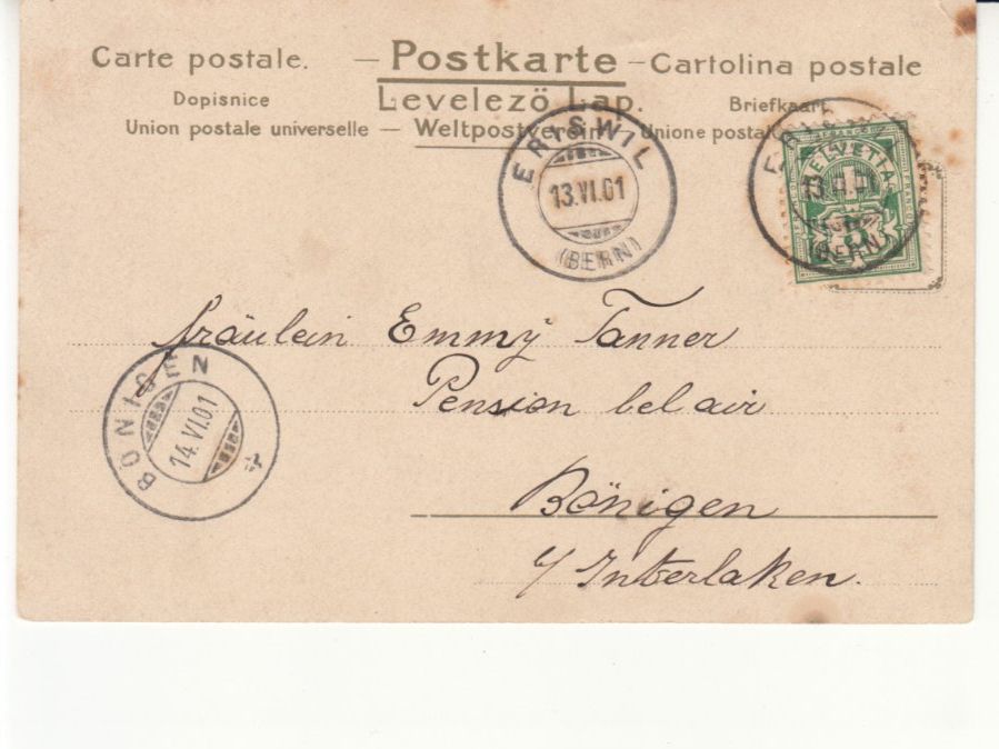 Ansichtskarten: Gassenbuben 1901, ST Eriswil – Gebraucht aus Bürglen TG von StampGraf 1