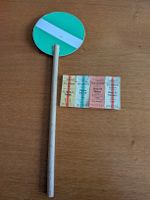 Spiel-Eisenbahn Billets und Bahnkelle
