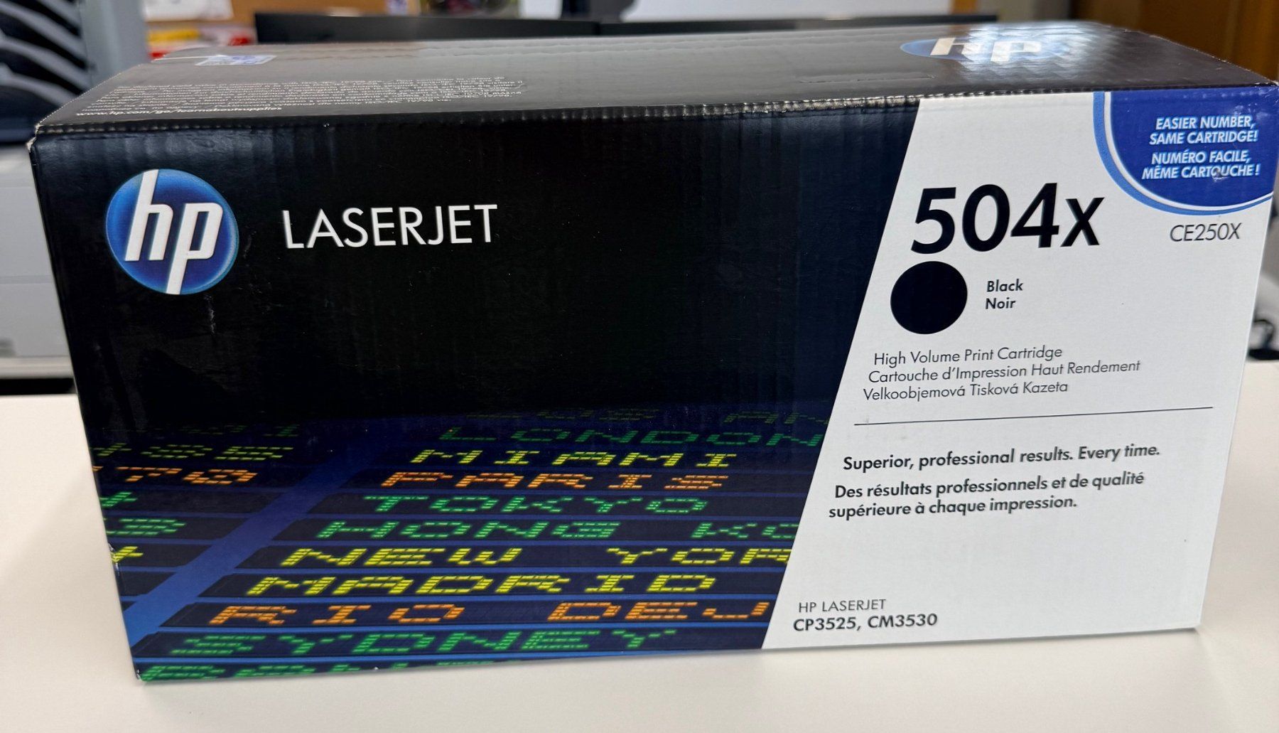 Hewlett Packard Cartucce per stampanti & toner: Toner originale HP 504X Nero - CE250X – Nuovo e nell'imballaggio originale da Bellinzona venduto da Ario13