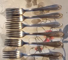 6 fourchettes en métalargenté,  Orfèvrerie Béarn, Suisse