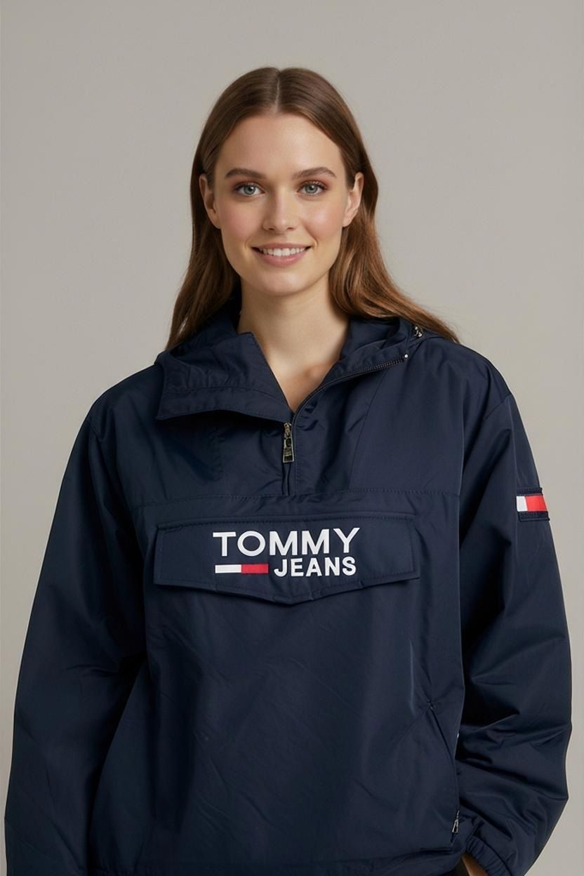 Tommy Hilfiger Jacken: Tommy Hilfiger Marineblauer Windbreaker Pullover Jacke - – Neu (gemäss Beschreibung) aus Zug von vinokilo