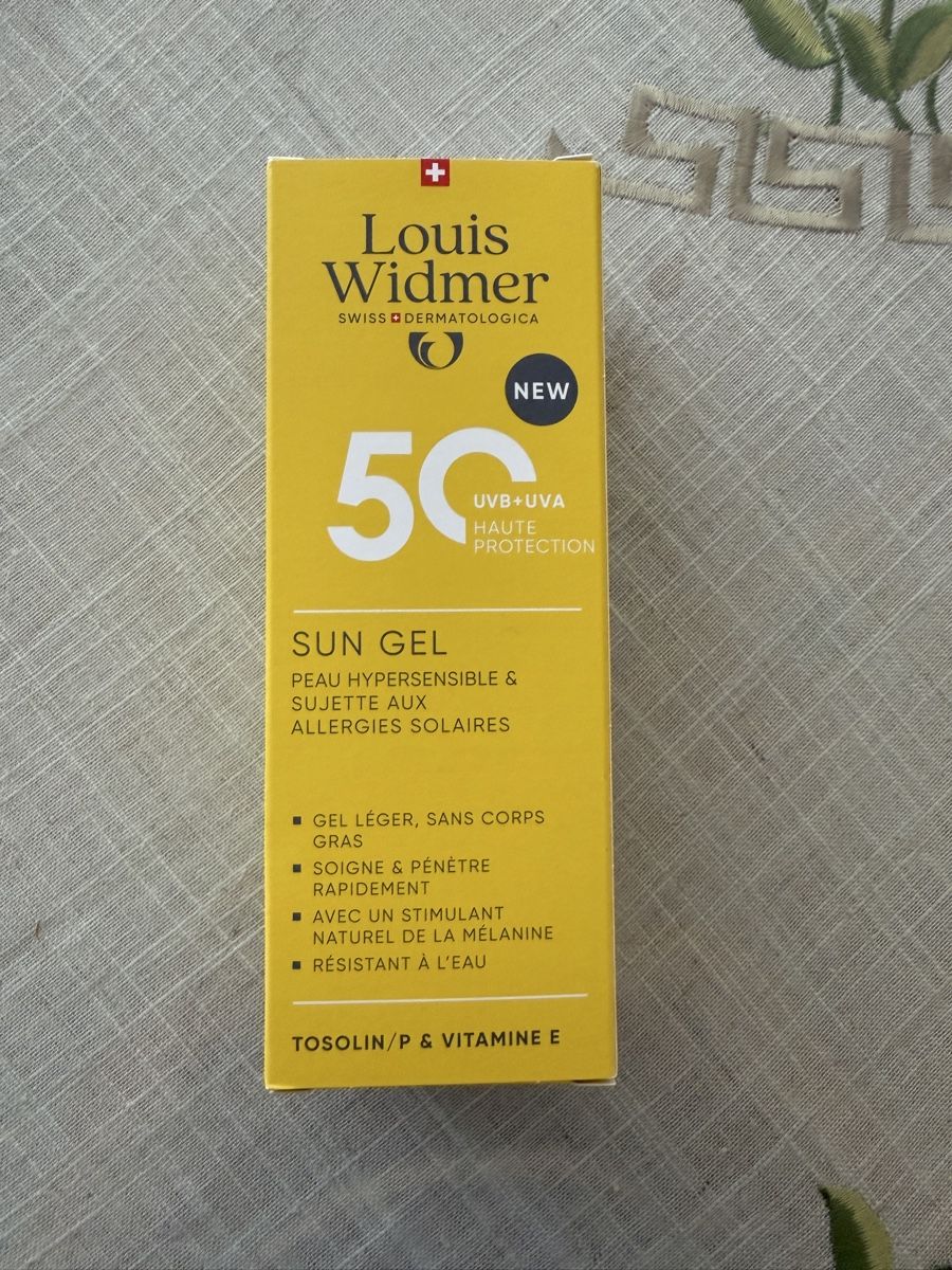 Louis Widmer Cura del viso: Neu Louis Widmer Sun Gel SPF 50 100ml – Nuovo e nell'imballaggio originale da Zürich venduto da Eb_ 1