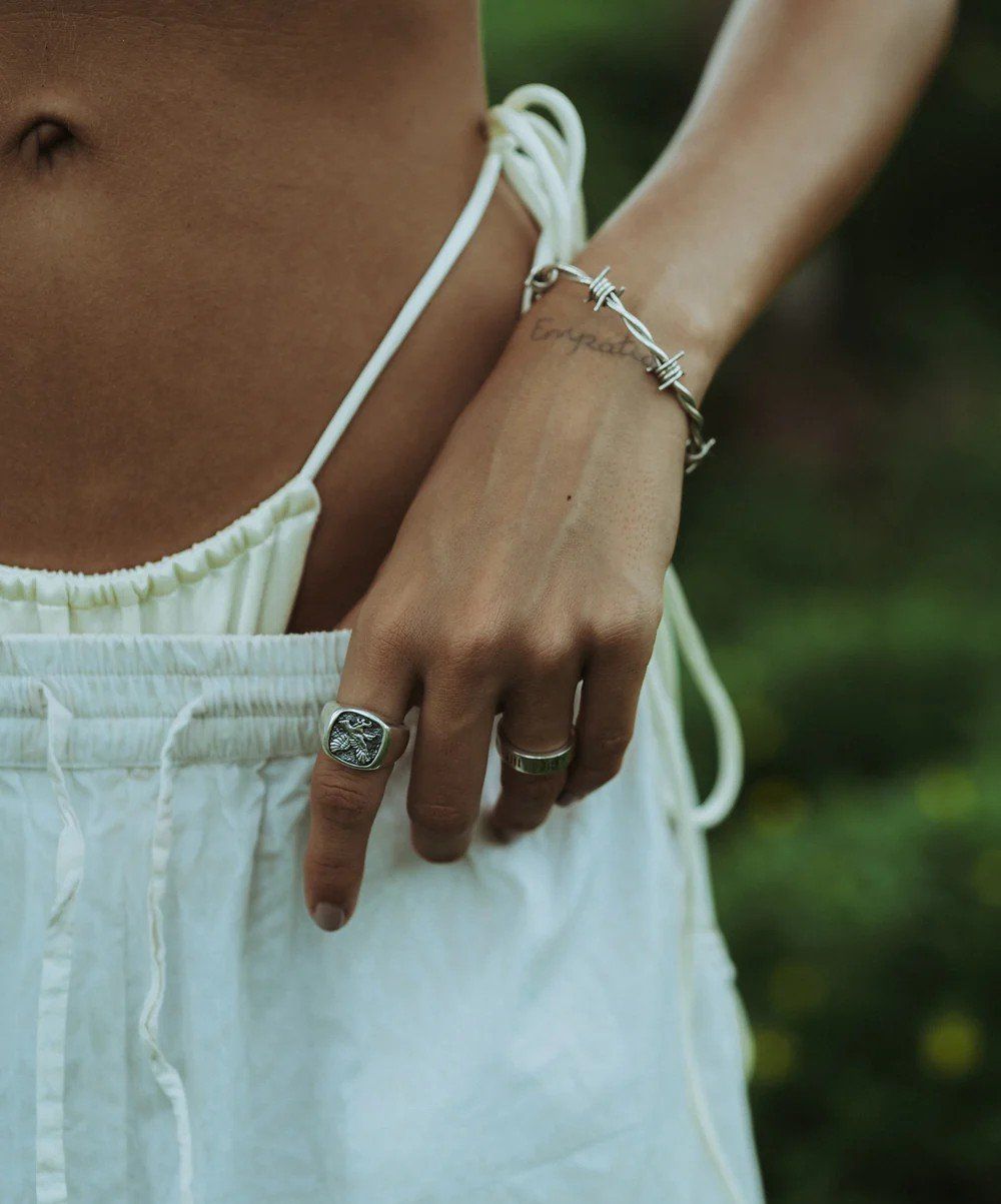 Bracciali & Braccialetti: BRACELET EN FIL DE BARBELÉ EN ARGENT – Nuovo e nell'imballaggio originale da APPLES venduto da az02 2