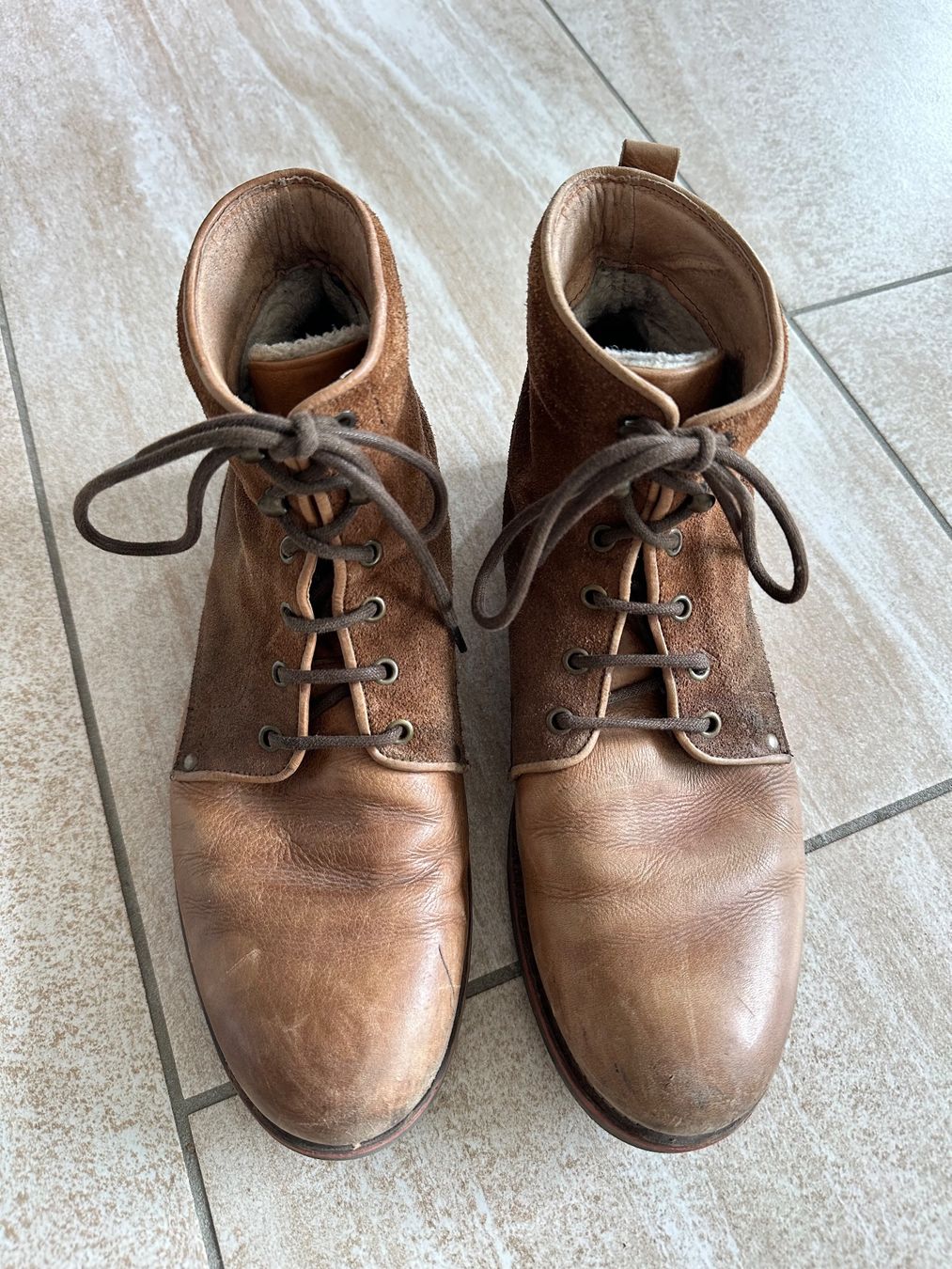 Scarpe da uomo: Herrenstiefel, Leder, Gr. 43 – Usato da Dübendorf venduto da liism 1
