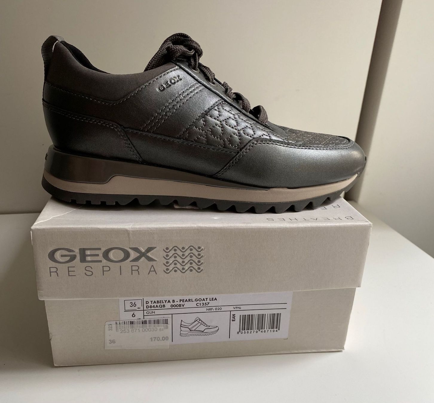 Geox Scarpe da donna: GEOX D TABELYA B Sneaker Damen, 36 – Nuovo e nell'imballaggio originale da Luzern venduto da falena01 9