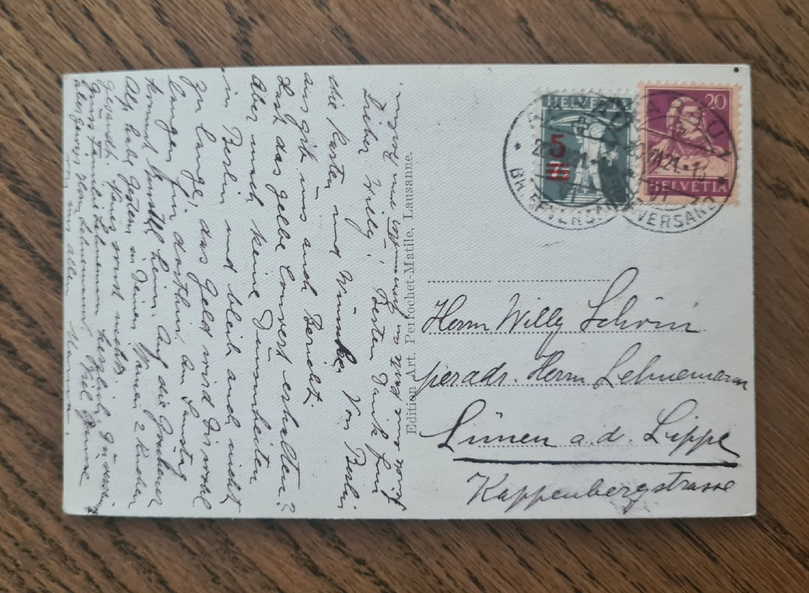 Cartoline postali: Aarau altes Schlössli 1921 – Usato da Ebikon venduto da Donar50 1