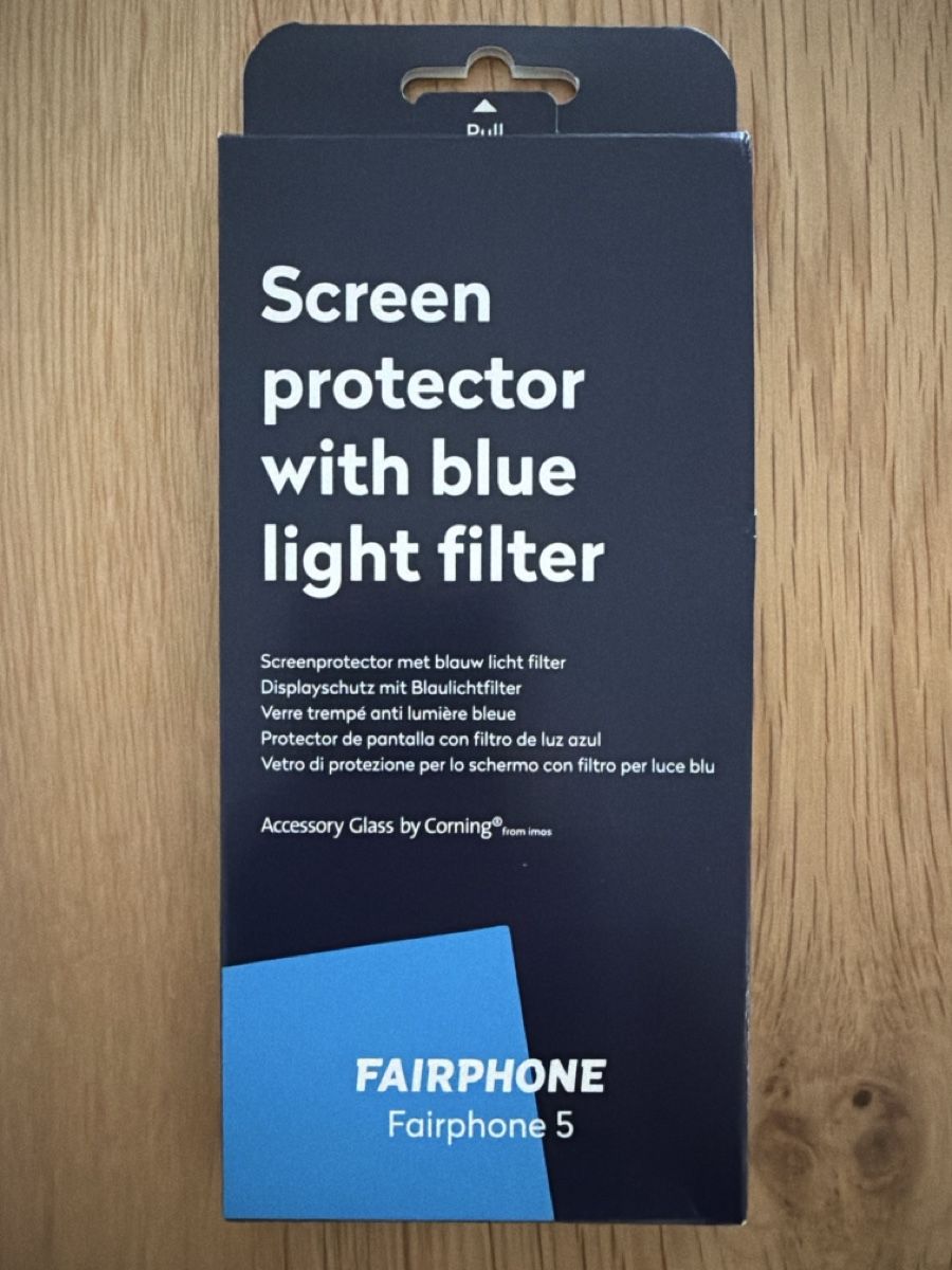 Ritocchi & pellicole di protezione: Fairphone 5 screen protectora  – Nuovo e nell'imballaggio originale da Sion venduto da tomguibert