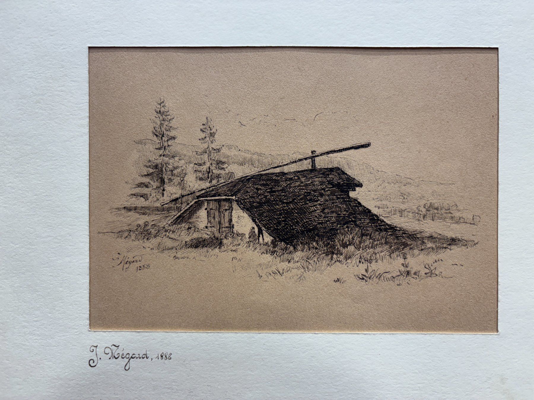 Tableaux: Dessin original de Joseph Mégard, 1888 – D'occasion à Genève par aic_p8ld 1