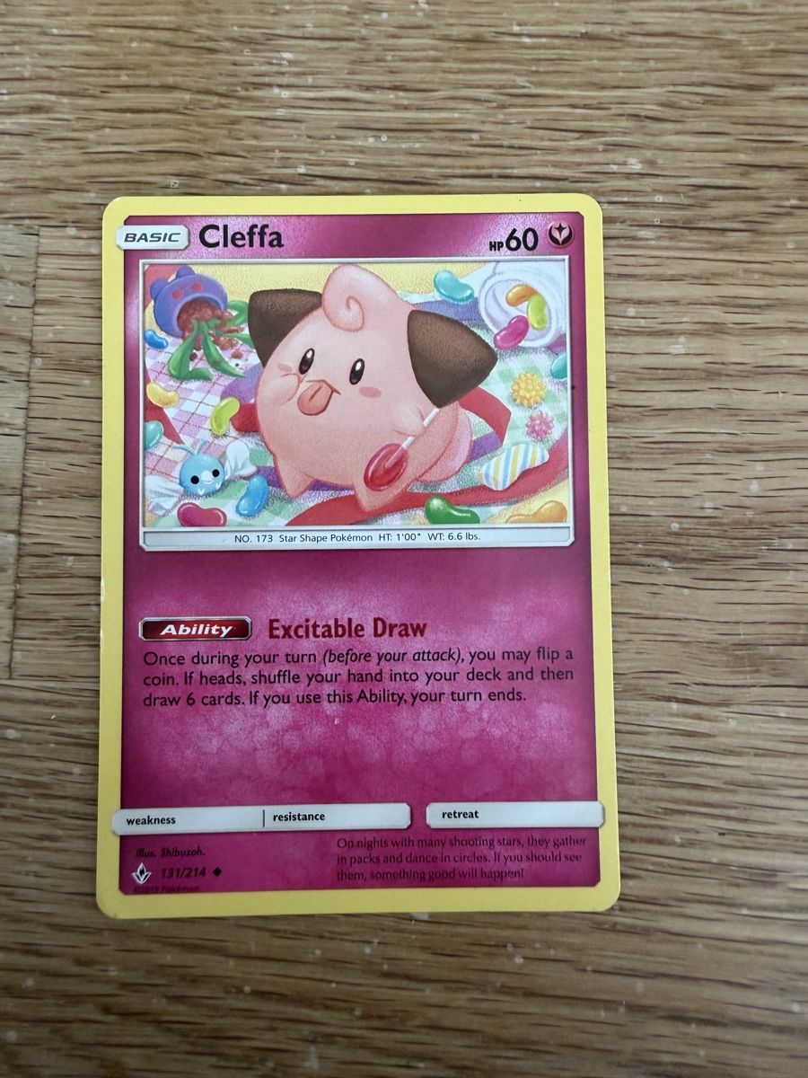 Cartoline: Cleffa 131/214 Uncommon Unbroken Bonds Pokemon Reverse Holo – Usato da Uitikon Waldegg venduto da Sa_v9gp