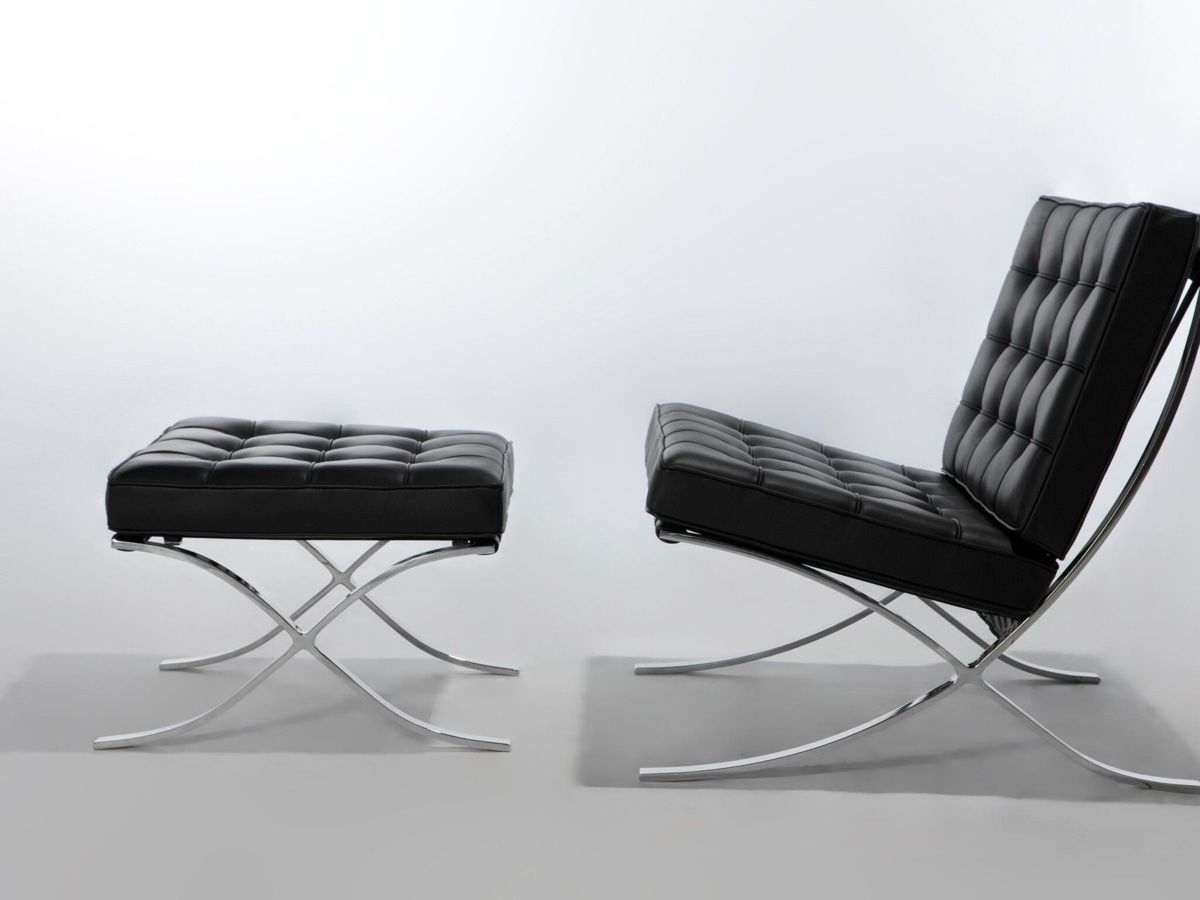 Knoll Poltrone: Original Barcelona Chair mit Hocker – Usato da Küssnacht am Rigi venduto da charly84