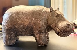 Nilpferd Keramik von Ueli Schmutz, Serie Arche Noah