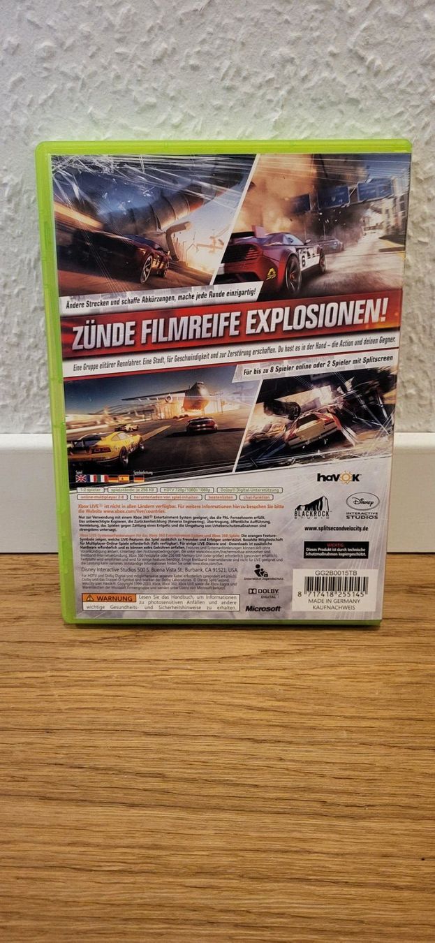 Microsoft Giochi: Xbox 360 - SplitSecond Velocity – Usato da Münsingen venduto da Heroism2010 1